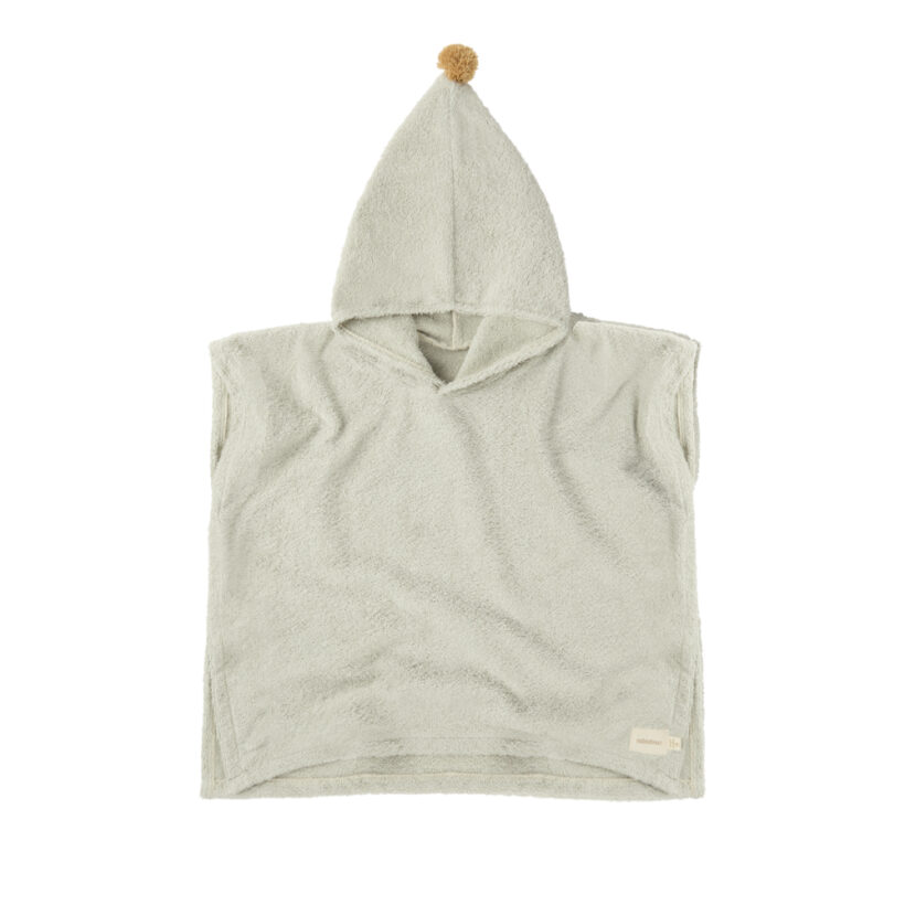So Cute Baby Bath Poncho Sage Green Nobodinoz 1.jpg