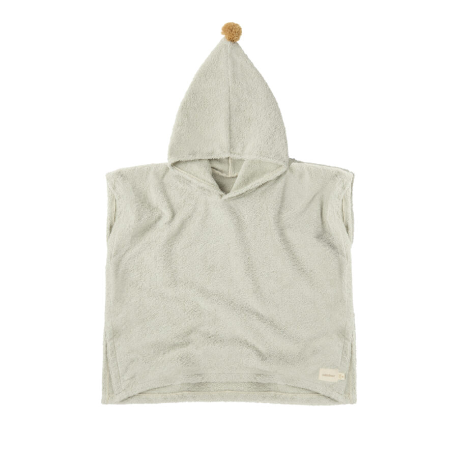 So Cute Baby Bath Poncho Sage Green Nobodinoz 1.jpg