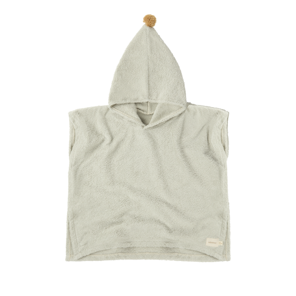 So Cute Baby Bath Poncho Sage Green Nobodinoz 1.jpg