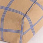 Vibes Armchair Bean Bag Brown Blue Windowpane Nobodinoz 2 8435574935052.jpg