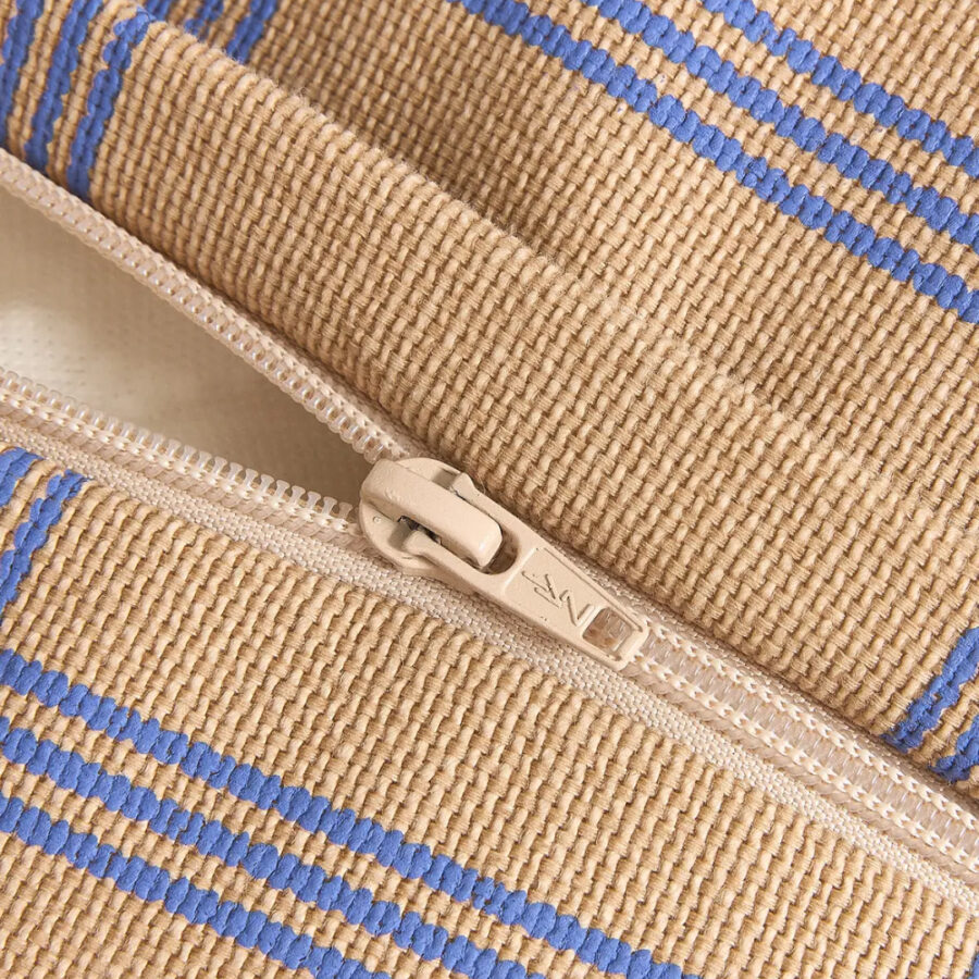 Vibes Armchair Bean Bag Brown Blue Windowpane Nobodinoz 3 8435574935052.jpg