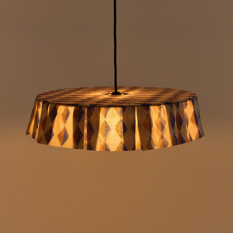 Vibes Lampshade Diameter 50cm Brown Blue Harlequin Nobodinoz 3 8435574935595 2 Scaled 1.jpg